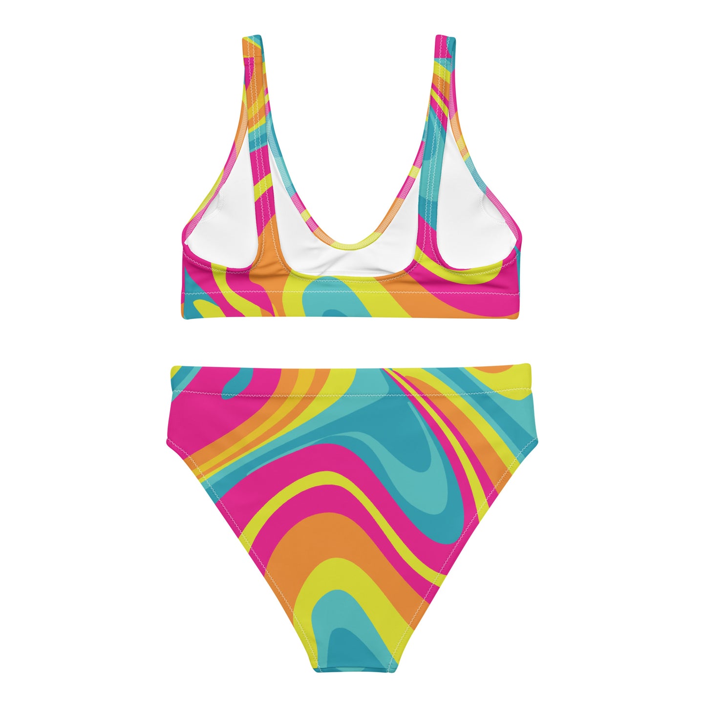 Recycled high-waisted bikini