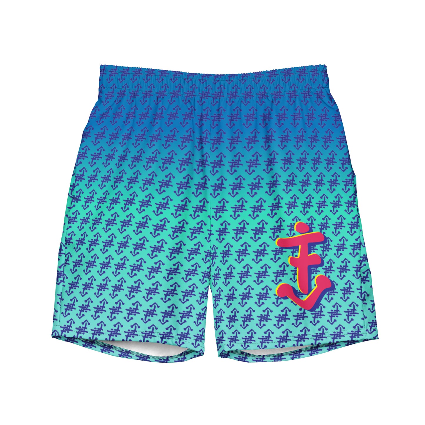 All-Over Print Recycled Swim Trunks