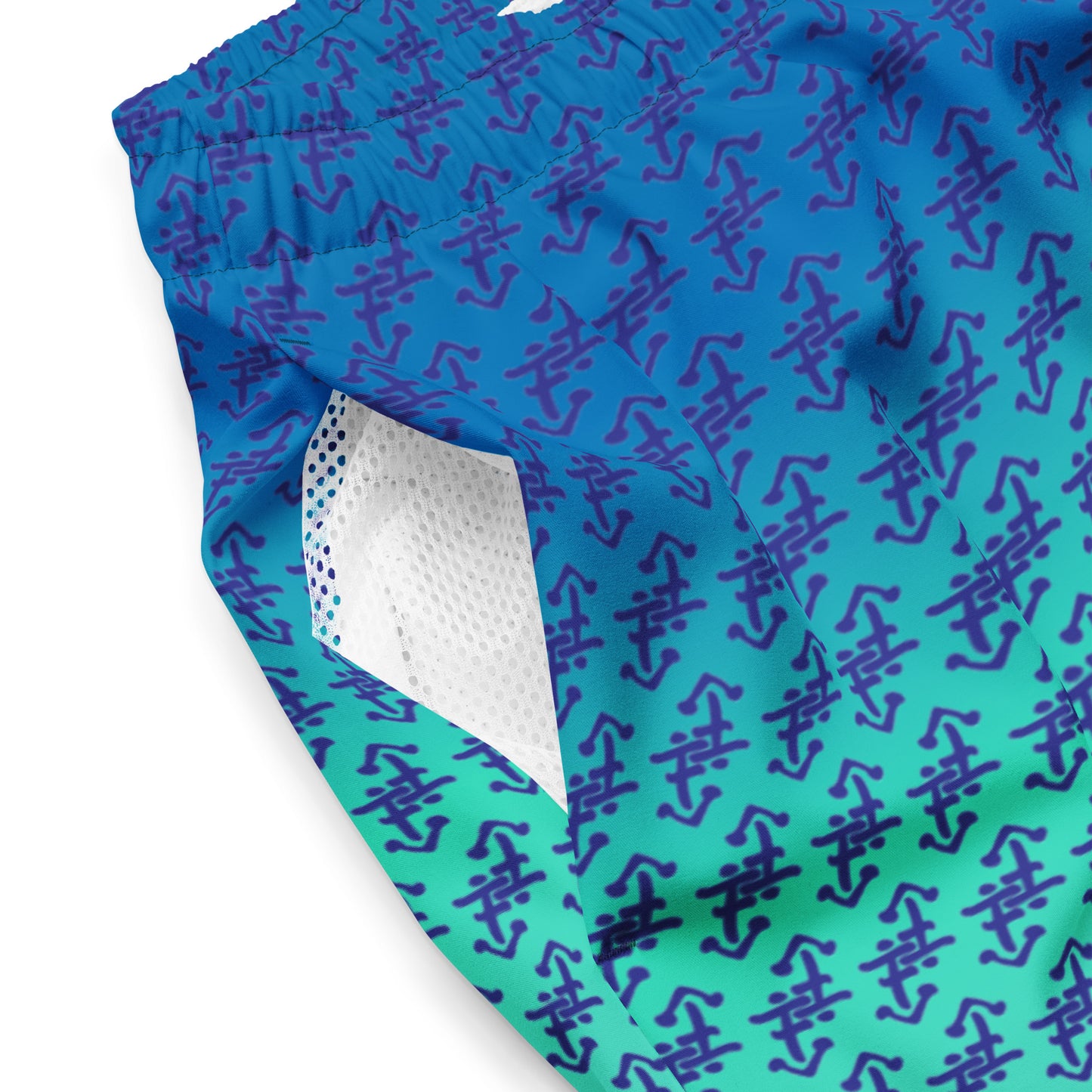 All-Over Print Recycled Swim Trunks